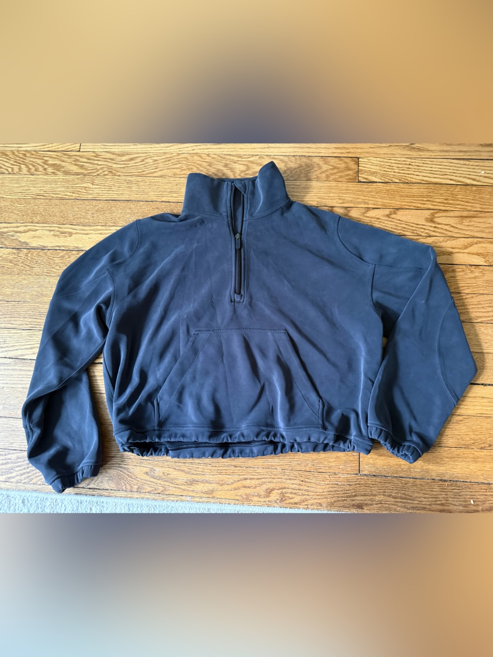 lululemon athletica Softstreme Quarter-Zip Sweatshirt - Size 8